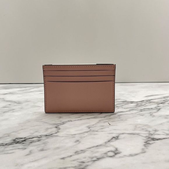 Kate Spade Small Slim Card Holder Leather Cameron Pink tutu - Picture 3 of 5